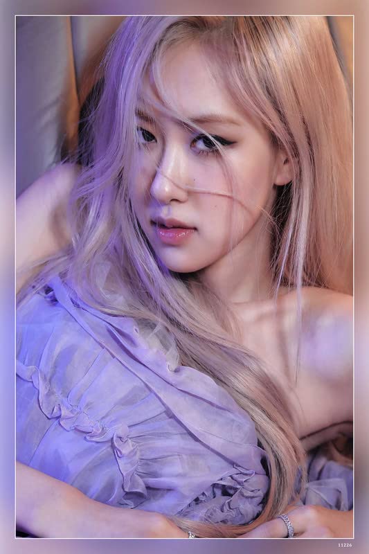 RAINFIRE CREATION Rose Blackpink Poster - 12x18 inch Wall Poster